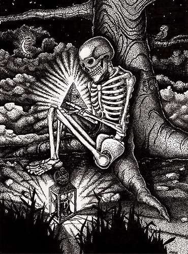 Death of an Illuminati - 101 Bad Dreams Artwork by AMRC - Andy Chambers